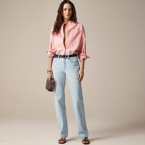 NWT!! J. CREW Mid-Rise Straight Jeans Montauk Wash Denim Classic Preppy Size 30
